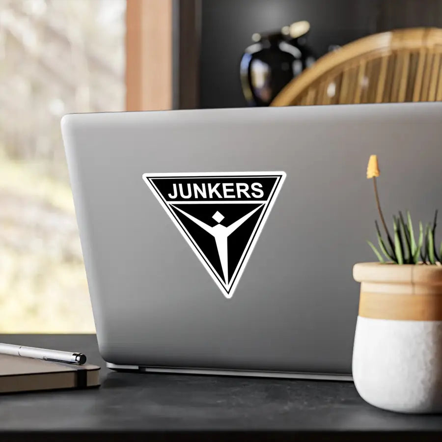 Junkers Logo Kiss-Cut Vinyl Decal - Paper products - Pilot gifts - WWII warbird t-shirt