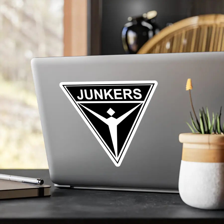 Junkers Logo Kiss-Cut Vinyl Decal - Paper products - Gifts for pilots - Aviation apparel
