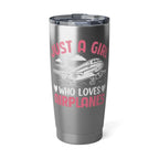 Just a Girl Who Loves Airplanes - Mug - Pilot gifts - WWII warbird t-shirt