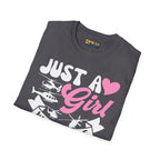 Just a Girl Who Loves Helicopters T-Shirt - Pilot gifts - WWII warbird t-shirt