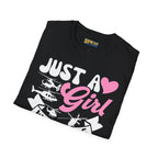 Just a Girl Who Loves Helicopters T-Shirt - Pilot gifts - WWII warbird t-shirt