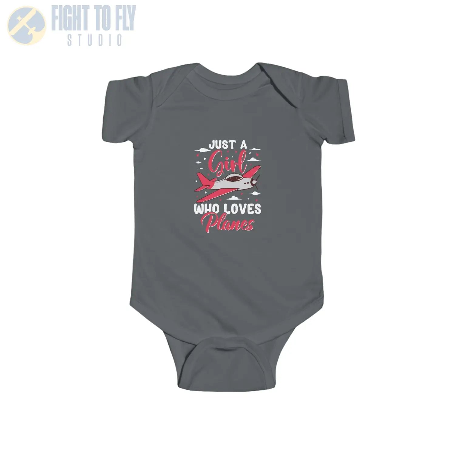 Just a Girl Who Loves Planes – Propeller Plane Baby Onesie - Kids clothes - Pilot gifts - WWII warbird t-shirt