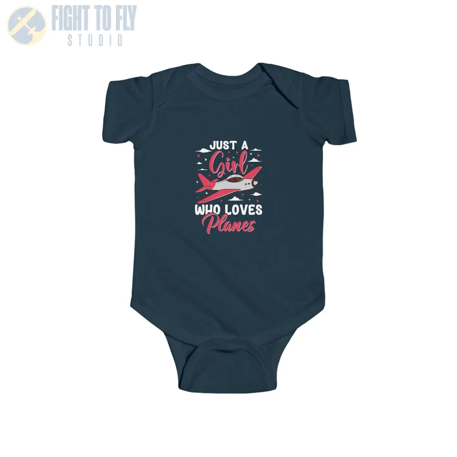 Just a Girl Who Loves Planes – Propeller Plane Baby Onesie - Kids clothes - Pilot gifts - WWII warbird t-shirt