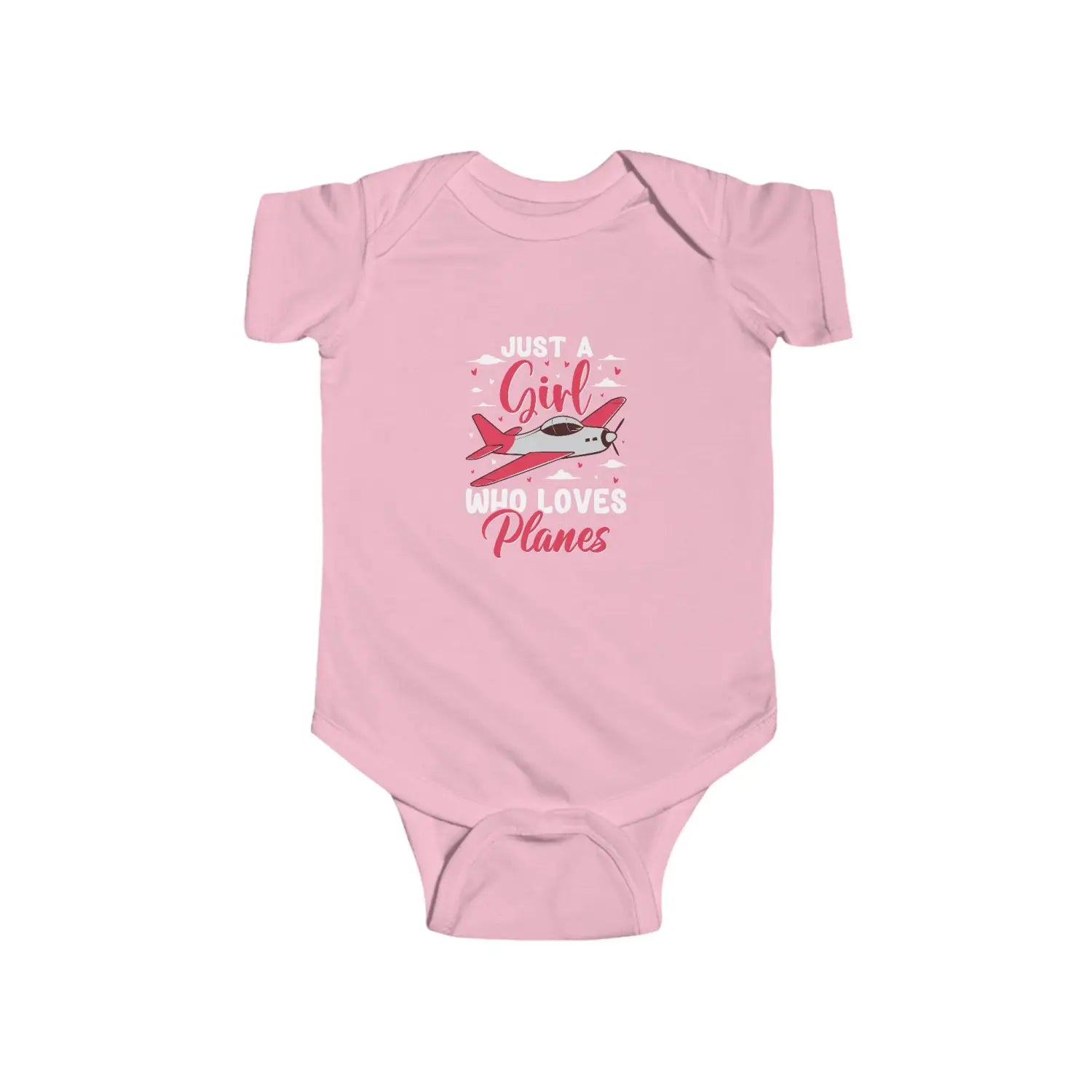 Just a Girl Who Loves Planes – Propeller Plane Baby Onesie - Kids clothes - Pilot gifts - WWII warbird t-shirt