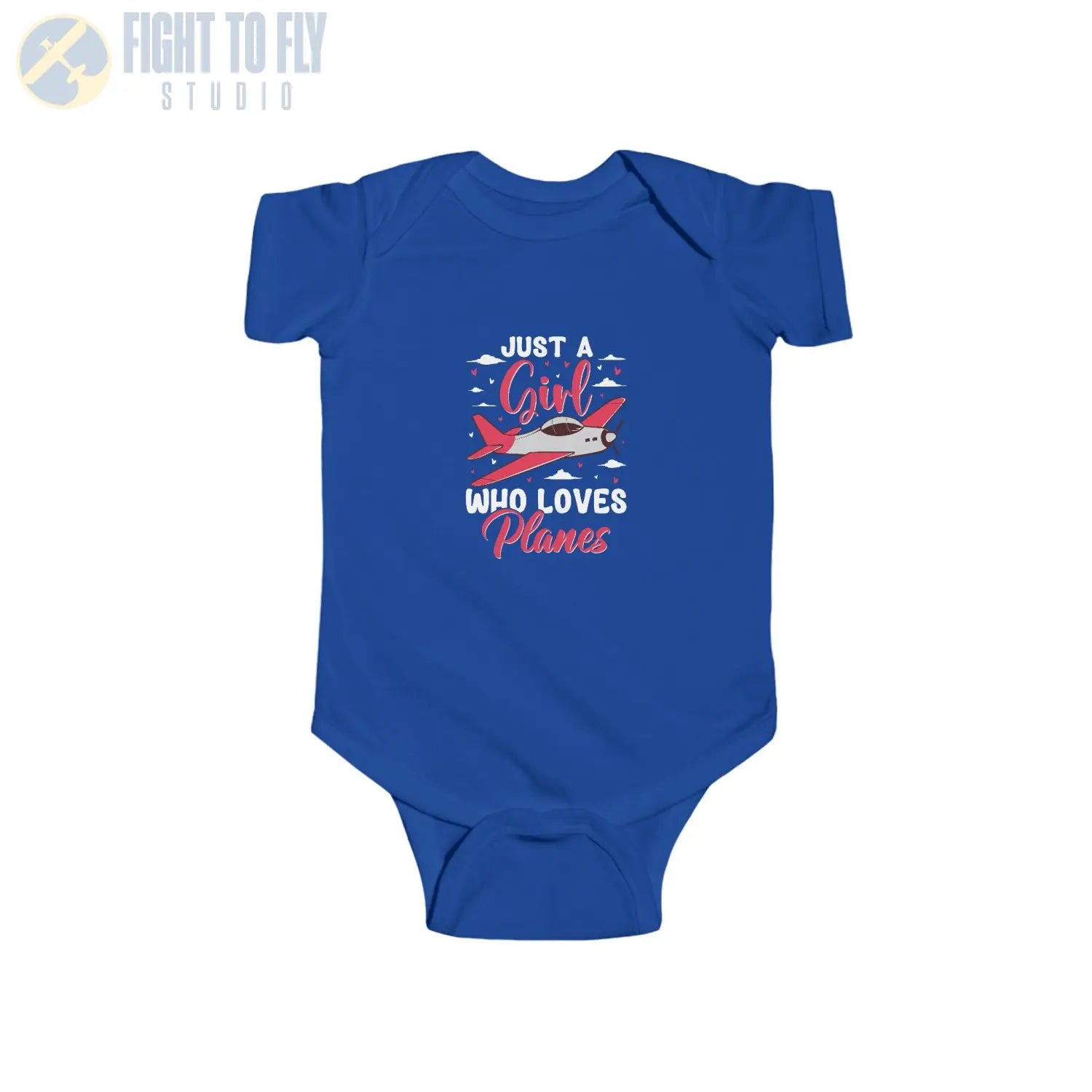 Just a Girl Who Loves Planes – Propeller Plane Baby Onesie - Kids clothes - Pilot gifts - WWII warbird t-shirt