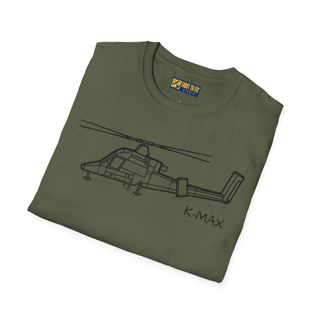 K-MAX T-Shirt – Intermeshing Rotor Utility Helicopter Aviation Tee - Pilot gifts - WWII warbird t-shirt