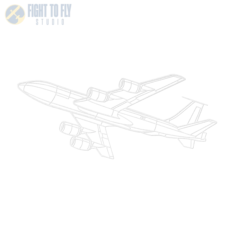 KC-135 Flight Die Cut Metal Wall Art - Sign - Pilot gifts - WWII warbird t-shirt
