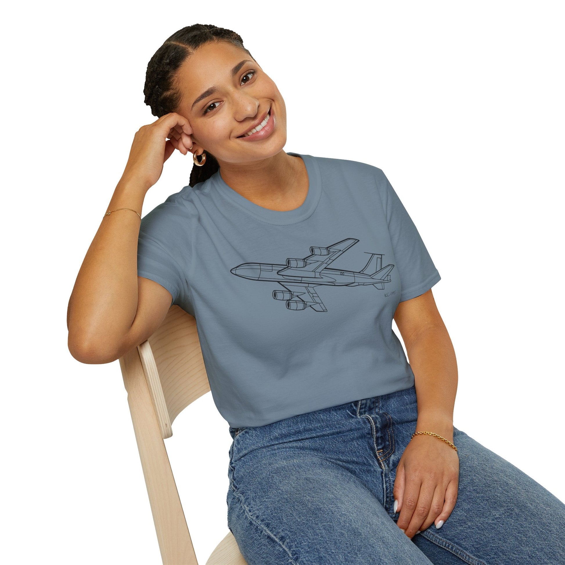 KC-135 In Flight T-Shirt – Stratotanker Air Refueling Jet Overhead Aviation Tee - Pilot gifts - WWII warbird t-shirt