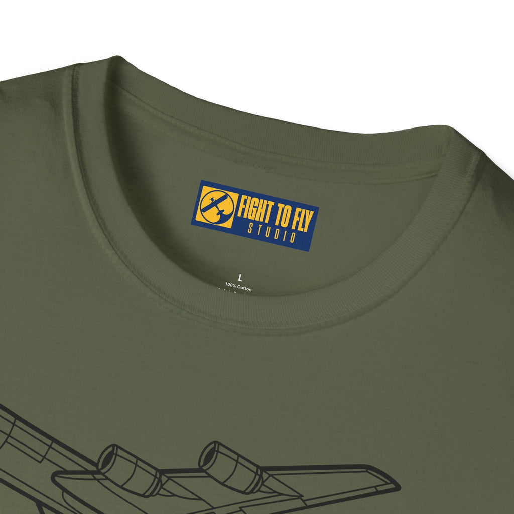 KC-135 In Flight T-Shirt – Stratotanker Air Refueling Jet Overhead Aviation Tee - Pilot gifts - WWII warbird t-shirt