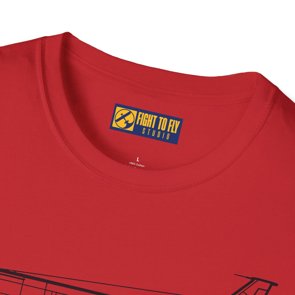 KC-135 T-Shirt – Stratotanker Refueling Jet Side Profile Aviation Tee - Pilot gifts - WWII warbird t-shirt