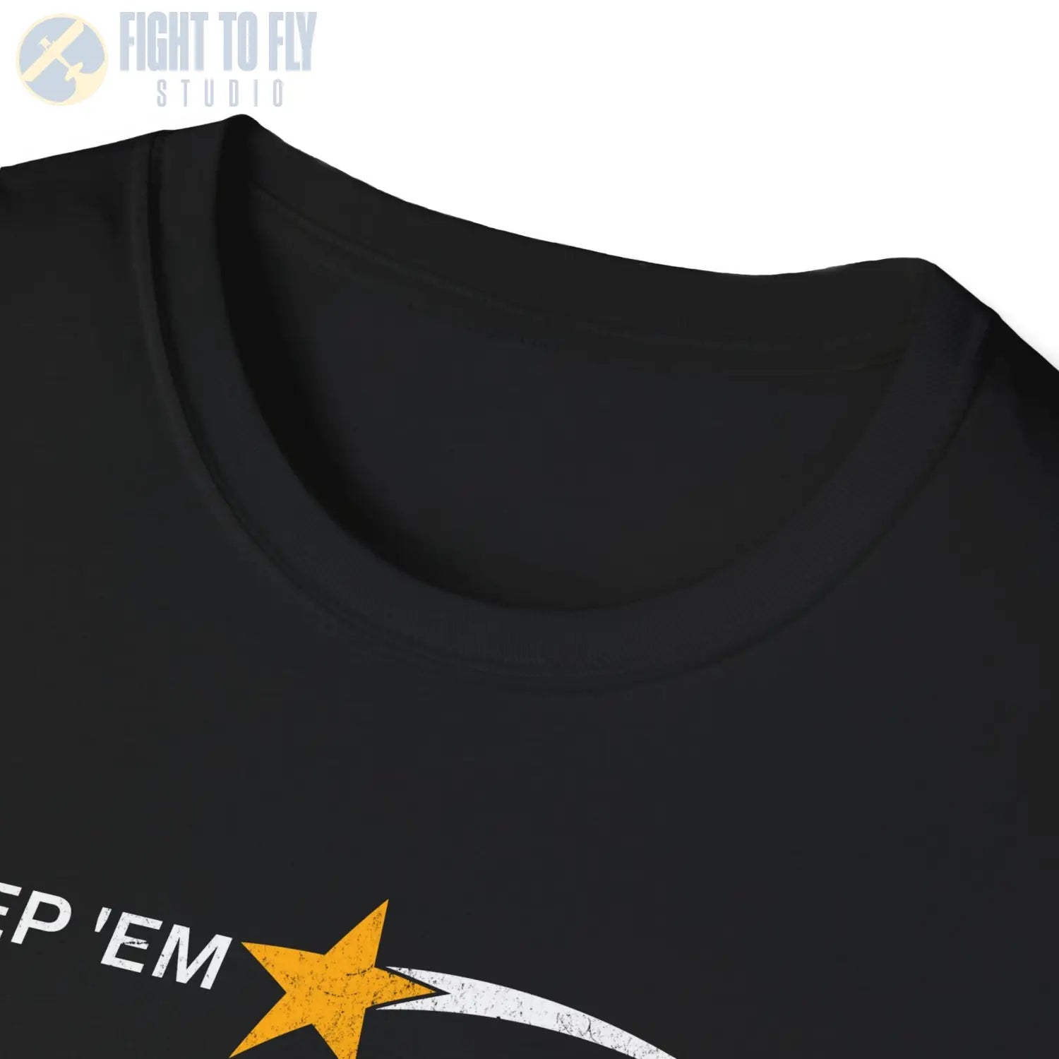 “Keep ’Em Flying” Glitch Graphic Warbird T-Shirt - Pilot gifts - WWII warbird t-shirt