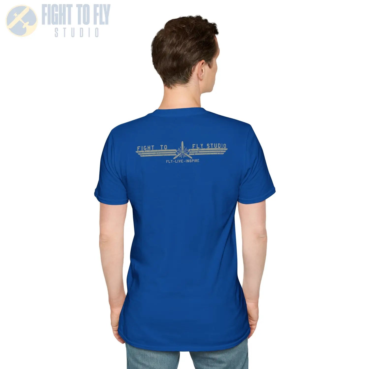 “Keep ’Em Flying” Glitch Graphic Warbird T-Shirt - Pilot gifts - WWII warbird t-shirt