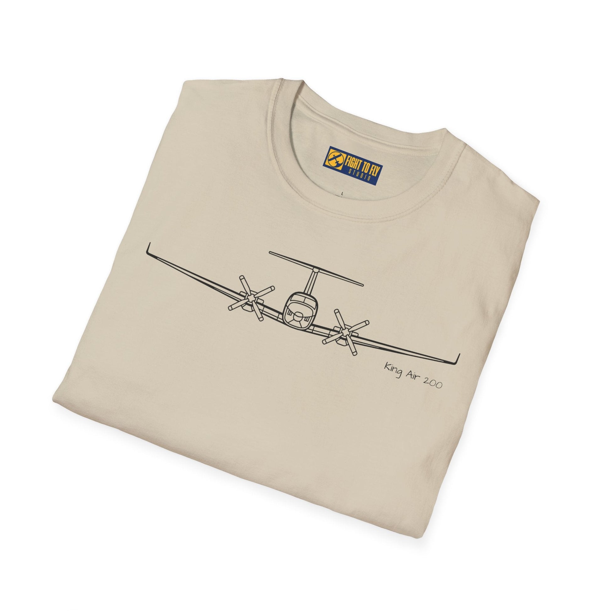 King Air 200 T-Shirt – Twin Turboprop Utility Aircraft Aviation Tee - Pilot gifts - WWII warbird t-shirt
