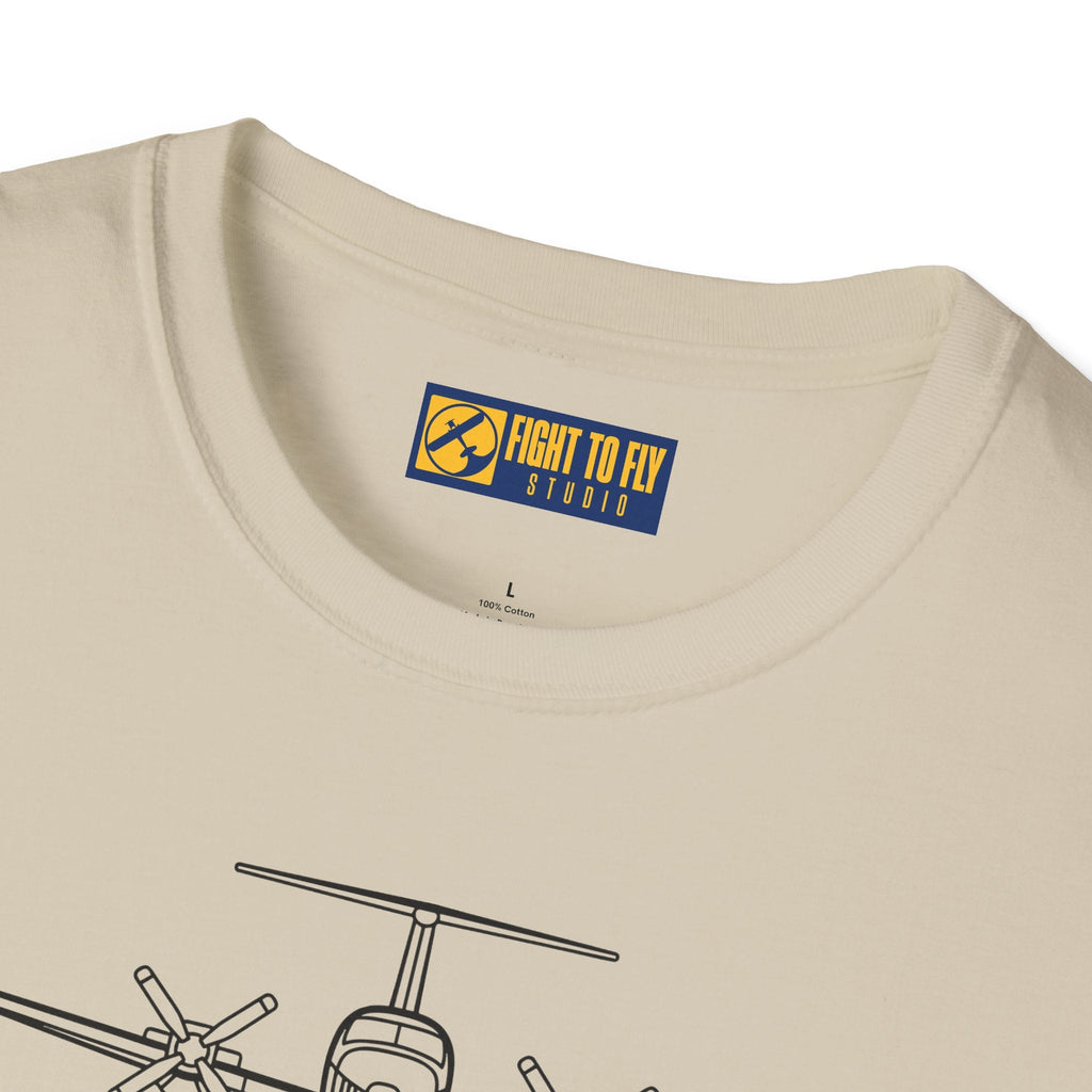 King Air 200 T-Shirt – Twin Turboprop Utility Aircraft Aviation Tee - Pilot gifts - WWII warbird t-shirt