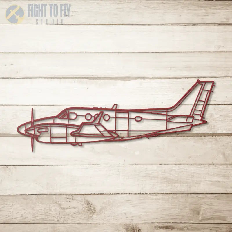 King Air C90GTX Die Cut Metal Wall Art - Sign - Pilot gifts - WWII warbird t-shirt