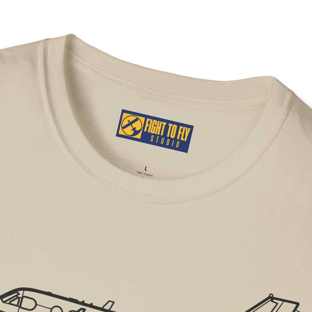King Air C90GTX T-Shirt – Modern Turboprop Side Profile Aviation Tee - Pilot gifts - WWII warbird t-shirt