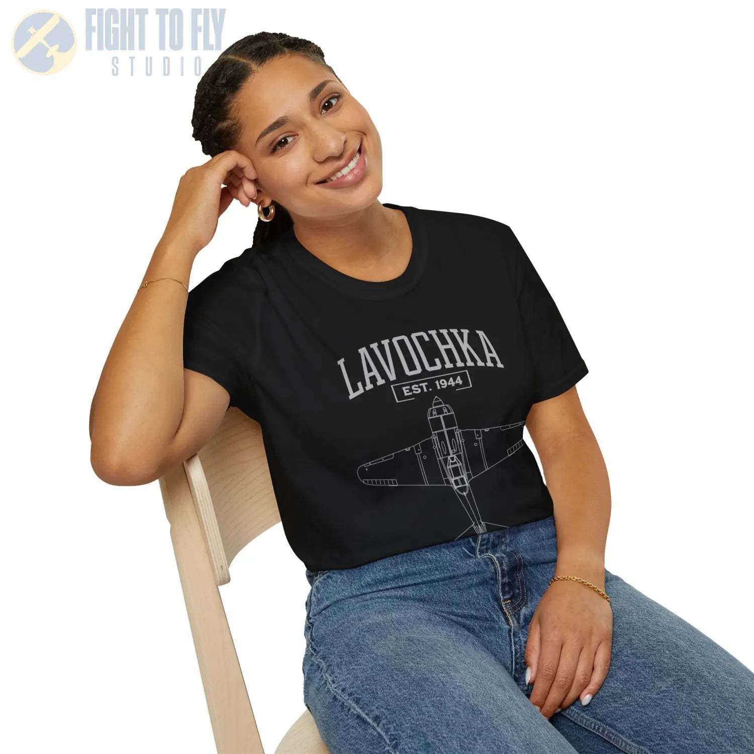 La-5 Lavochka - T-Shirt - Pilot gifts - WWII warbird t-shirt