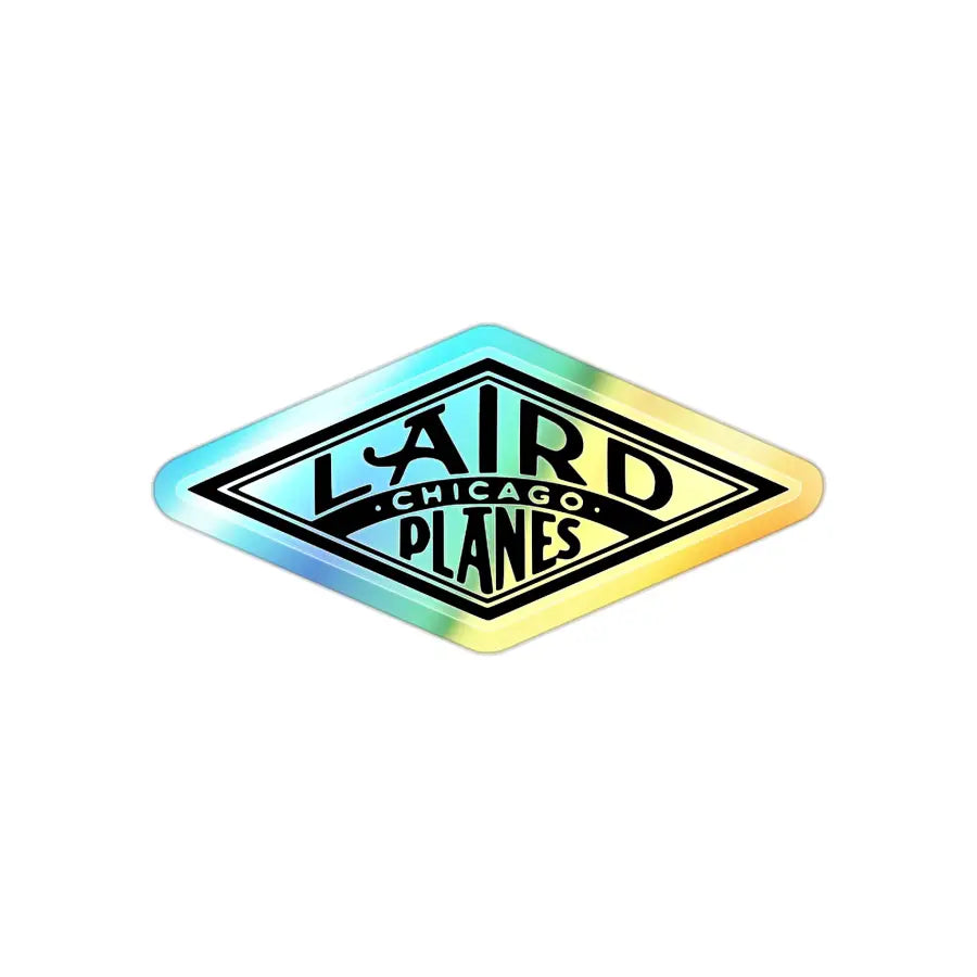Laird Planes Logo - Holographic Die-Cut Stickers - Paper products - Gifts for pilots - Aviation apparel