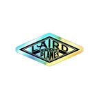 Laird Planes Logo - Holographic Die-Cut Stickers - Paper products - Pilot gifts - WWII warbird t-shirt