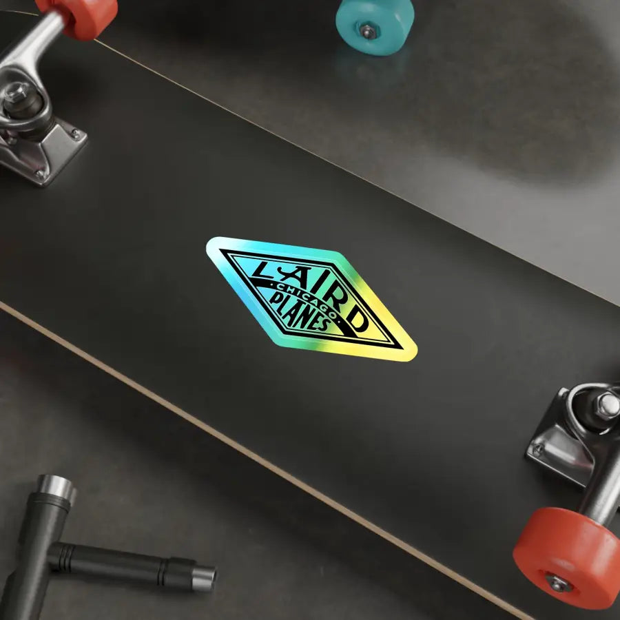 Laird Planes Logo - Holographic Die-Cut Stickers - Paper products - Pilot gifts - WWII warbird t-shirt