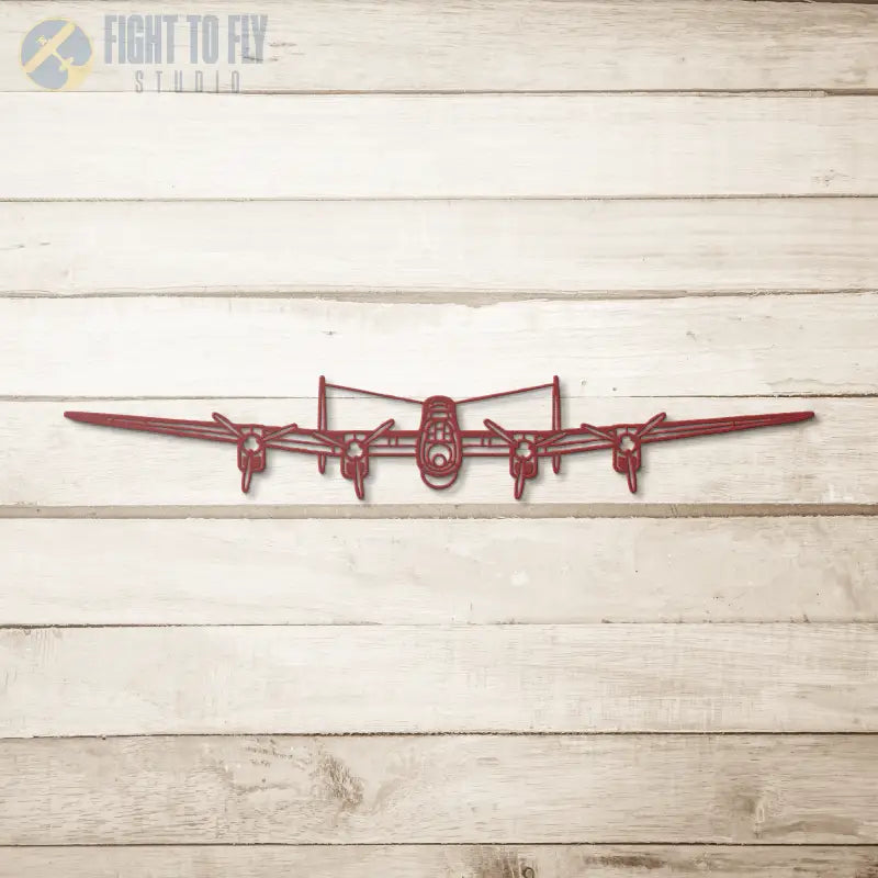 Lancaster Mk. I Front Die Cut Metal Wall Art - Sign - Pilot gifts - WWII warbird t-shirt