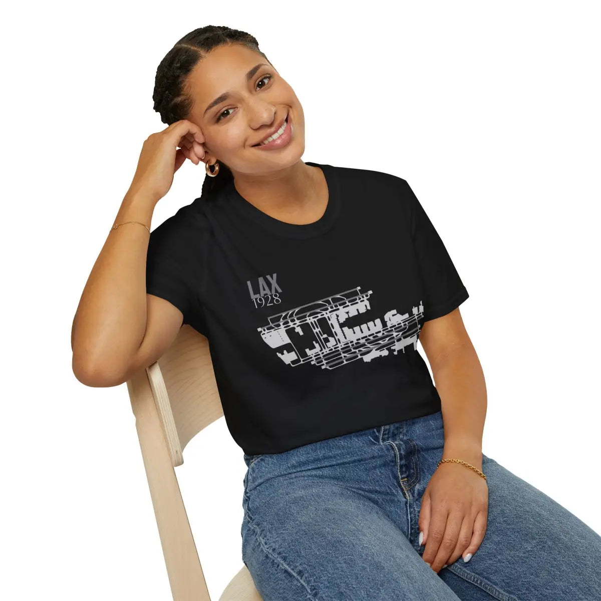 LAX Los Angeles International - 1928 - Tee - T-Shirt - Gifts for pilots - Aviation apparel