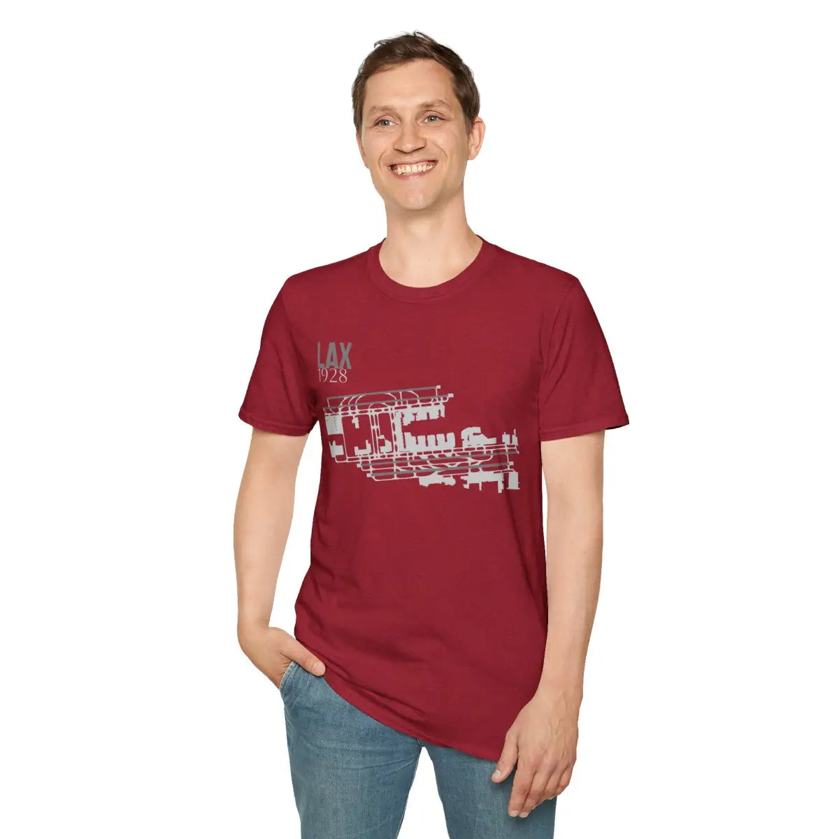 LAX Los Angeles International - 1928 - Tee - T-Shirt - Gifts for pilots - Aviation apparel