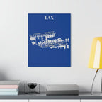 LAX - Los Angeles International Acrylic Print - Home Decor - Pilot gifts - WWII warbird t-shirt