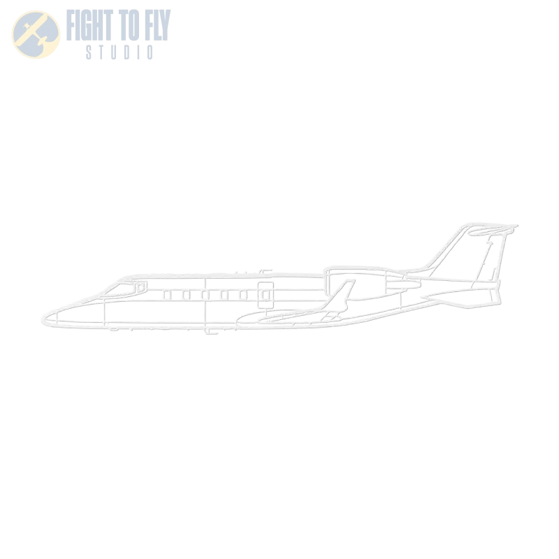 Learjet 60 Die Cut Metal Wall Art - Sign - Pilot gifts - WWII warbird t-shirt