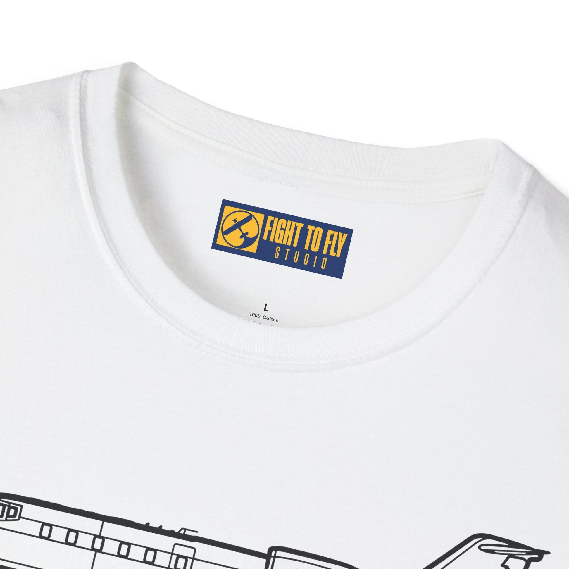 Learjet 60 T-Shirt – Mid-Size Business Jet Side Profile Aviation Tee - Pilot gifts - WWII warbird t-shirt