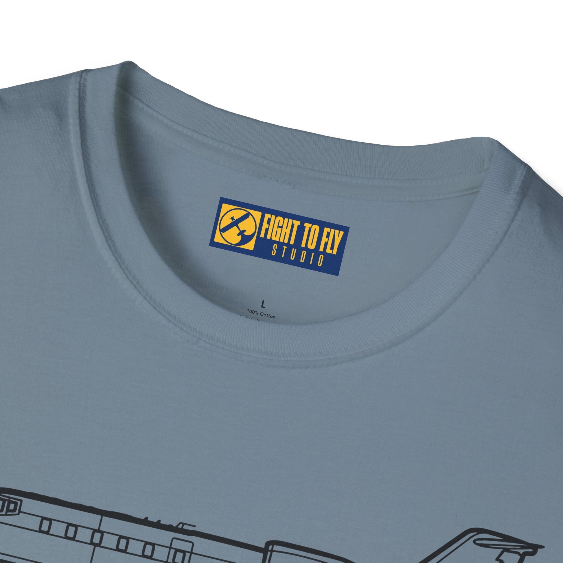 Learjet 60 T-Shirt – Mid-Size Business Jet Side Profile Aviation Tee - Pilot gifts - WWII warbird t-shirt