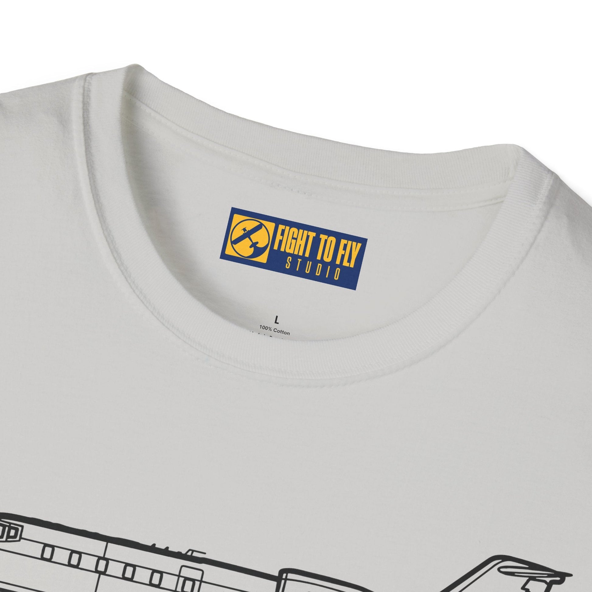 Learjet 60 T-Shirt – Mid-Size Business Jet Side Profile Aviation Tee - Pilot gifts - WWII warbird t-shirt