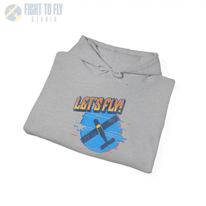 Let’s Fly! Unisex Heavy Blend™ Hooded Sweatshirt - Hoodie - Gifts for pilots - Aviation apparel