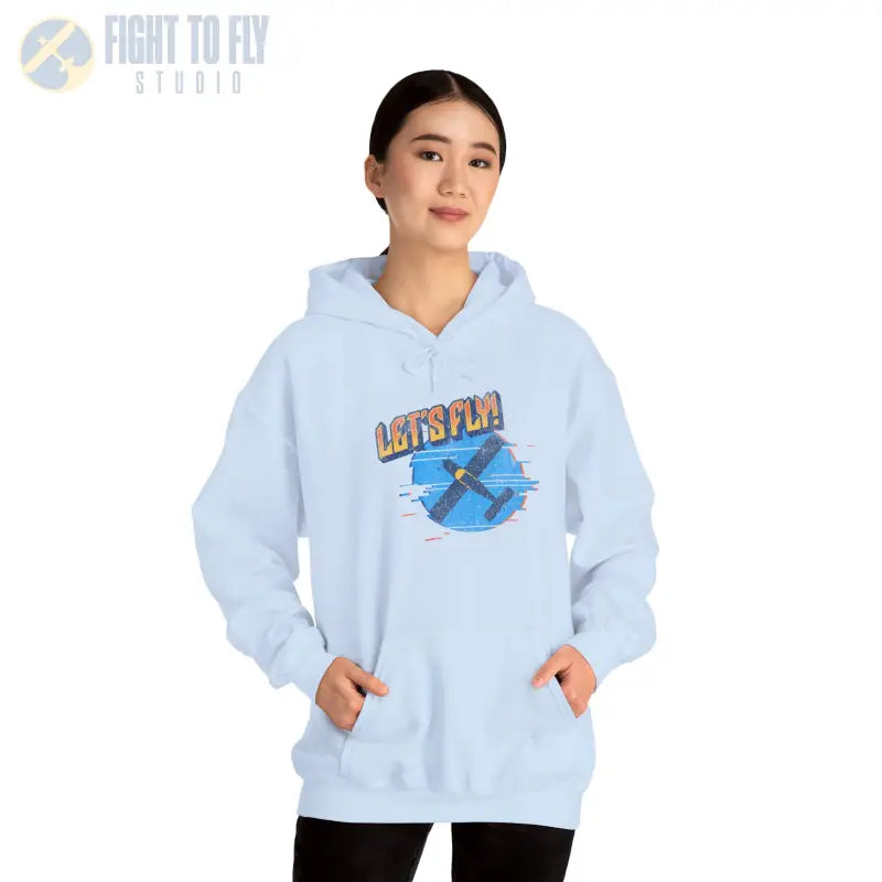 Let’s Fly! Unisex Heavy Blend™ Hooded Sweatshirt - Hoodie - Gifts for pilots - Aviation apparel
