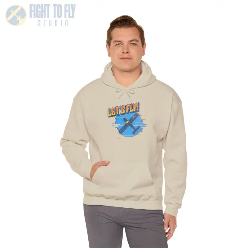 Let’s Fly! Unisex Heavy Blend™ Hooded Sweatshirt - Hoodie - Gifts for pilots - Aviation apparel