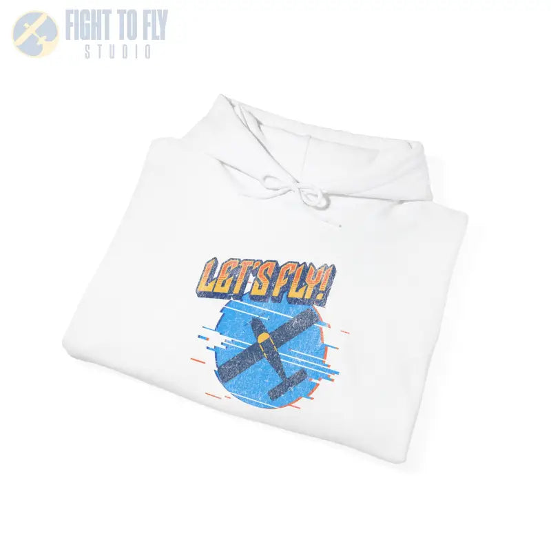 Let’s Fly! Unisex Heavy Blend™ Hooded Sweatshirt - Hoodie - Gifts for pilots - Aviation apparel