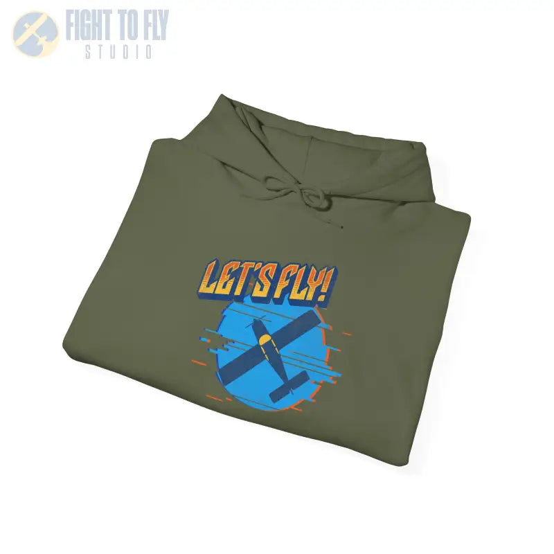 Let’s Fly! Unisex Heavy Blend™ Hooded Sweatshirt - Hoodie - Gifts for pilots - Aviation apparel