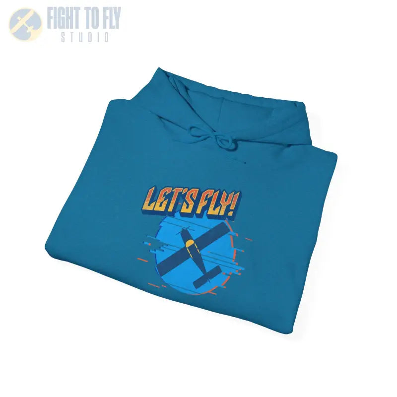 Let’s Fly! Unisex Heavy Blend™ Hooded Sweatshirt - Hoodie - Gifts for pilots - Aviation apparel