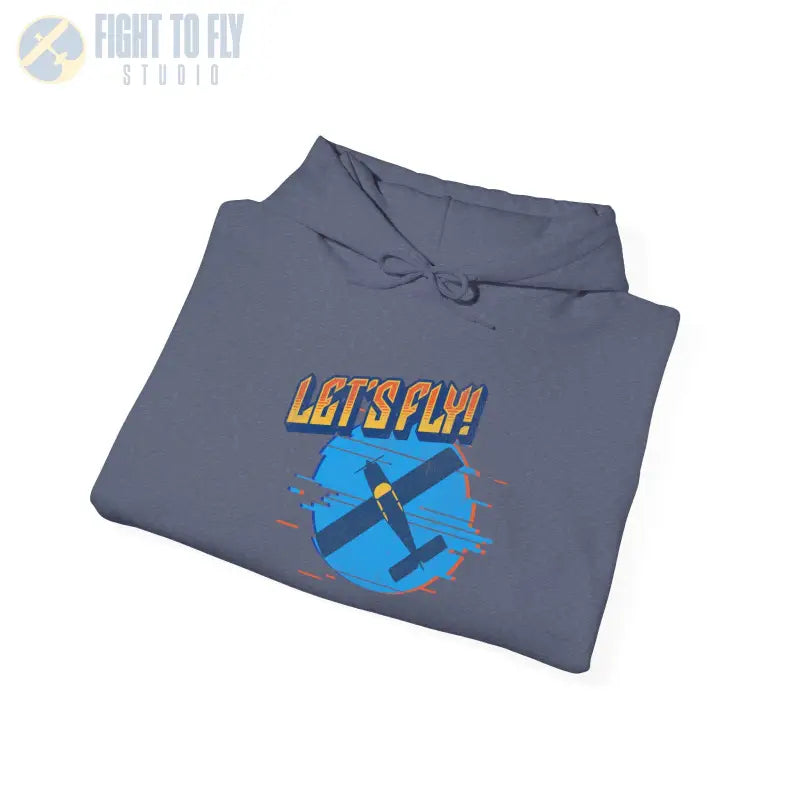 Let’s Fly! Unisex Heavy Blend™ Hooded Sweatshirt - Hoodie - Gifts for pilots - Aviation apparel