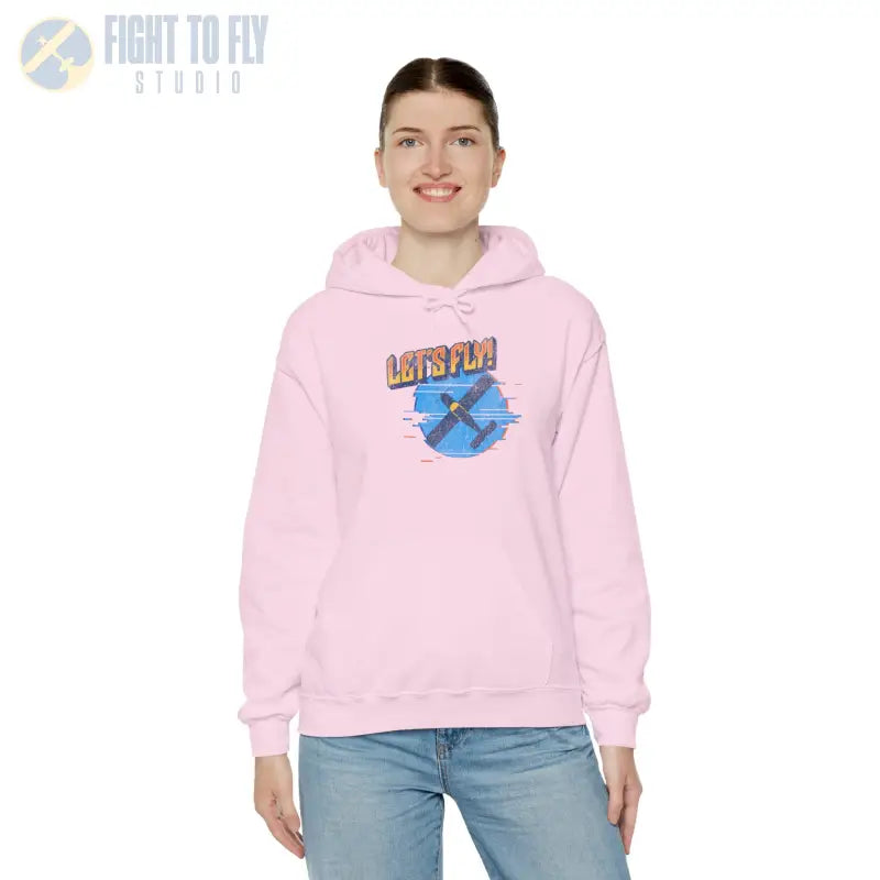 Let’s Fly! Unisex Heavy Blend™ Hooded Sweatshirt - Hoodie - Gifts for pilots - Aviation apparel