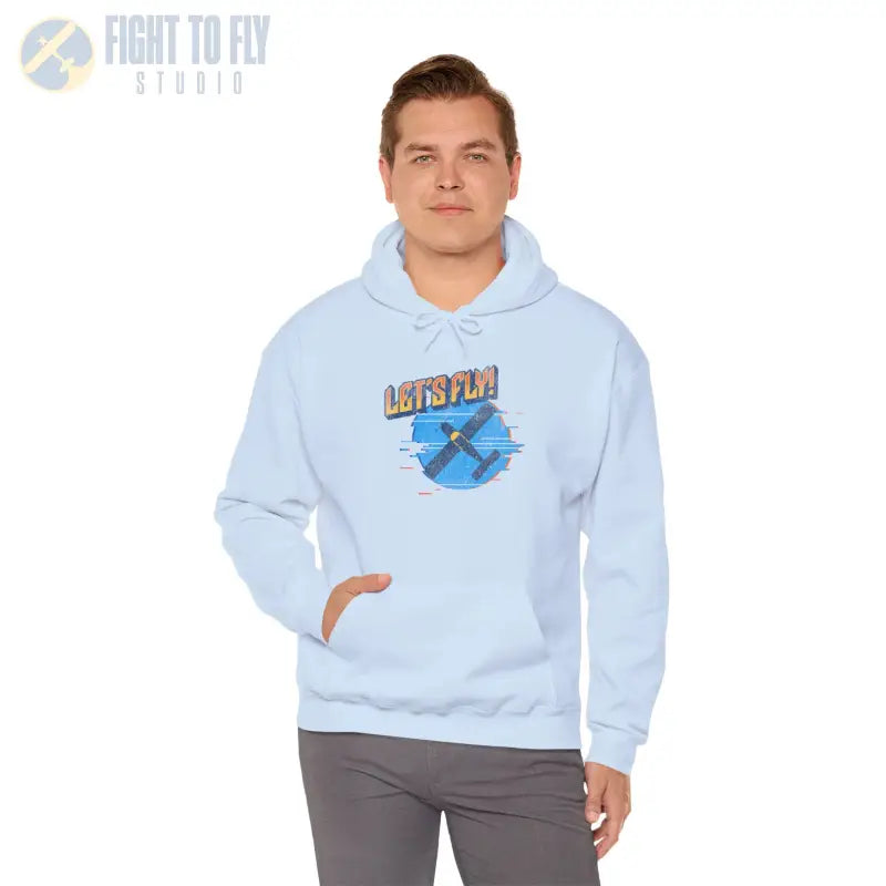 Let’s Fly! Unisex Heavy Blend™ Hooded Sweatshirt - Hoodie - Gifts for pilots - Aviation apparel