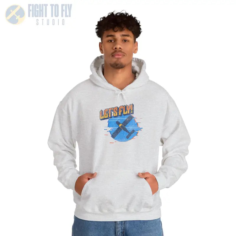 Let’s Fly! Unisex Heavy Blend™ Hooded Sweatshirt - Hoodie - Gifts for pilots - Aviation apparel