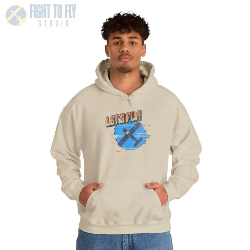 Let’s Fly! Unisex Heavy Blend™ Hooded Sweatshirt - Hoodie - Gifts for pilots - Aviation apparel