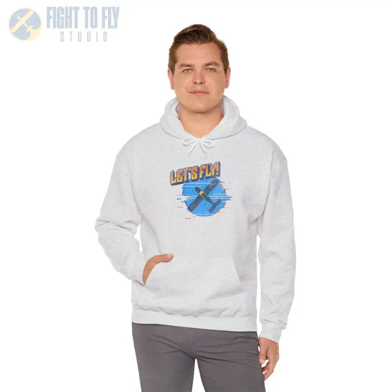 Let’s Fly! Unisex Heavy Blend™ Hooded Sweatshirt - Hoodie - Gifts for pilots - Aviation apparel