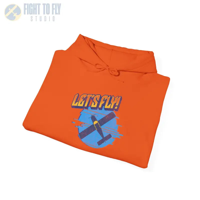 Let’s Fly! Unisex Heavy Blend™ Hooded Sweatshirt - Hoodie - Gifts for pilots - Aviation apparel