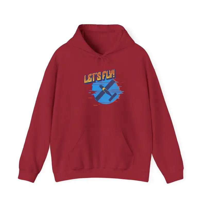 Let’s Fly! Unisex Heavy Blend™ Hooded Sweatshirt - Hoodie - Gifts for pilots - Aviation apparel