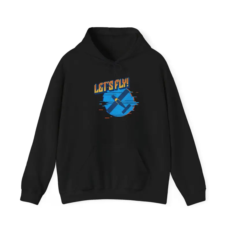 Let’s Fly! Unisex Heavy Blend™ Hooded Sweatshirt - Hoodie - Gifts for pilots - Aviation apparel