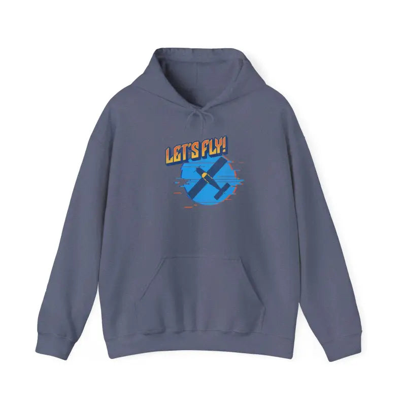 Let’s Fly! Unisex Heavy Blend™ Hooded Sweatshirt - Hoodie - Gifts for pilots - Aviation apparel