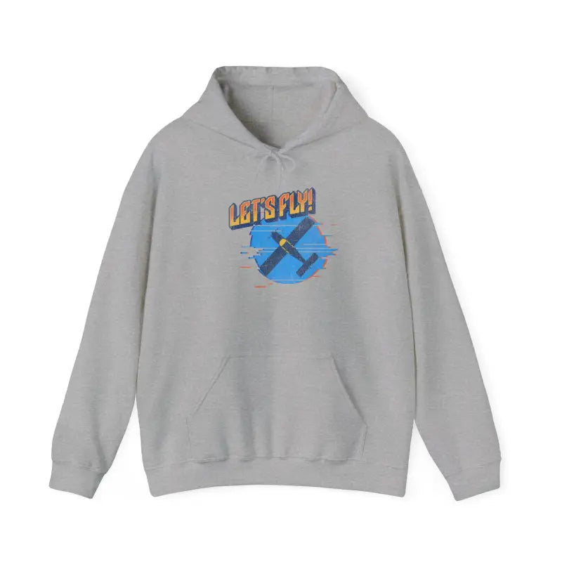 Let’s Fly! Unisex Heavy Blend™ Hooded Sweatshirt - Hoodie - Gifts for pilots - Aviation apparel