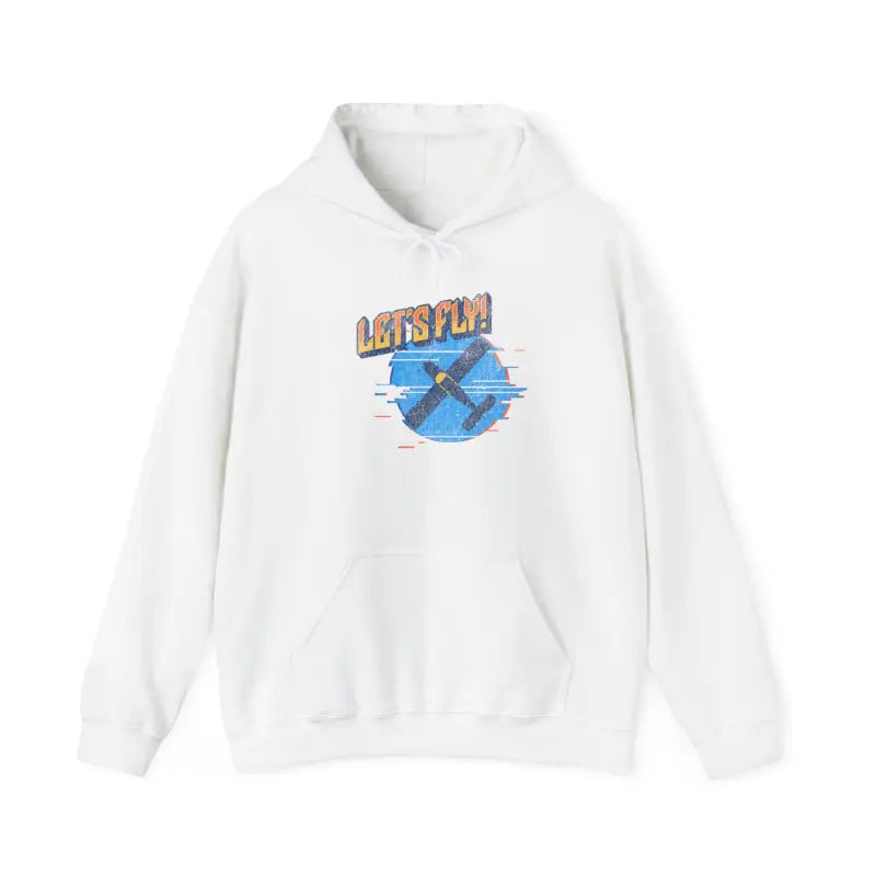 Let’s Fly! Unisex Heavy Blend™ Hooded Sweatshirt - Hoodie - Gifts for pilots - Aviation apparel